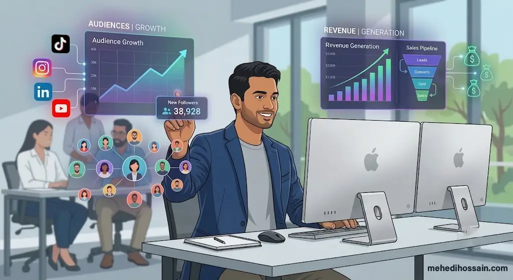 Mehedi Hossain, social media marketing services specialist helping brands grow audiences and generate revenue