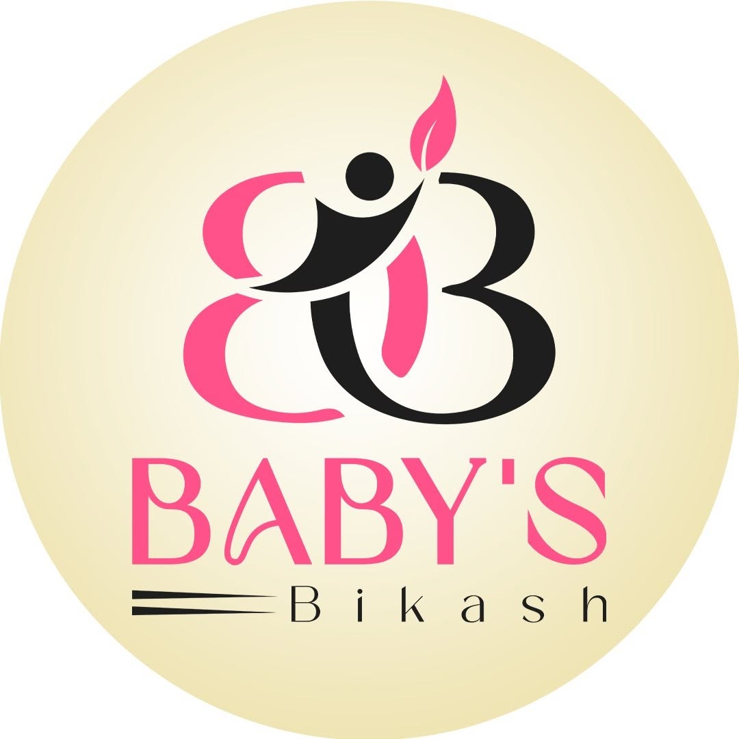 Parent-friendly social media design highlighting healthy growth and mother feeding child for Baby’s Bikash